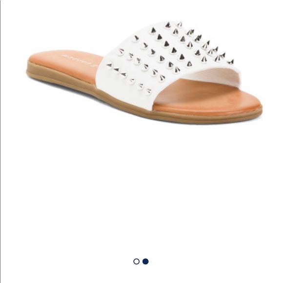 madden girl studded slides